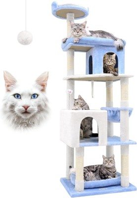 Globlazer_CT72S-Heavy-Duty-Ocean-Blue-Cat-Tree-Large-Cats-Sturdy-72-Maine-Coon-Tower-Cats-20-lbs-Durable-Cat-Playground-6-Scratching-Posts-Hammock