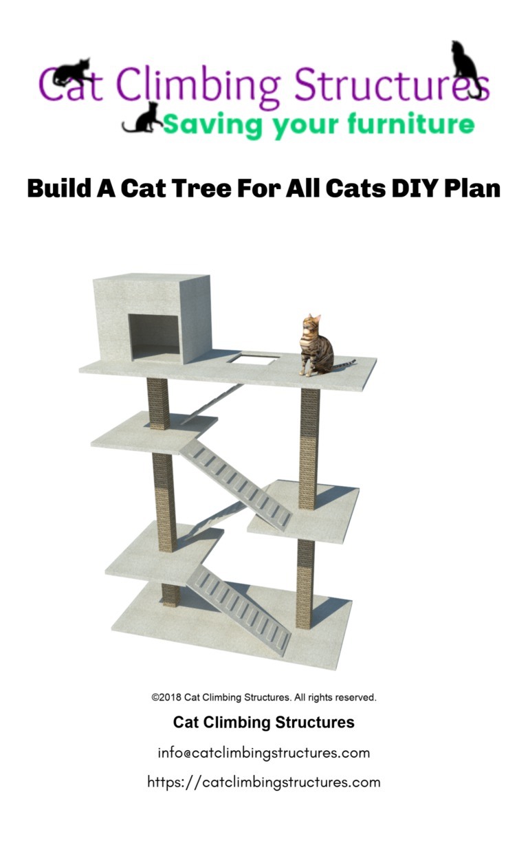 Build A Cat Tree For All Cats DIY Plan By Cat Climbing Structures