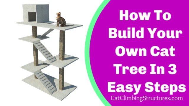 The Catnapper TM cat climbing tree build it yourself plan by Bridges 
